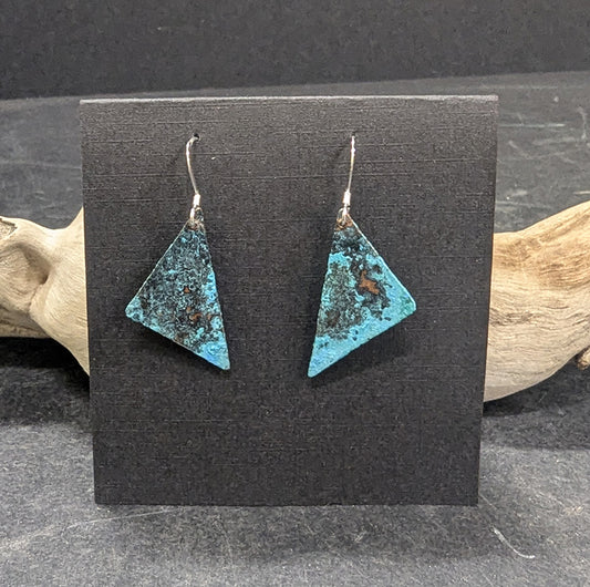 Copper Triangle Earrings 552