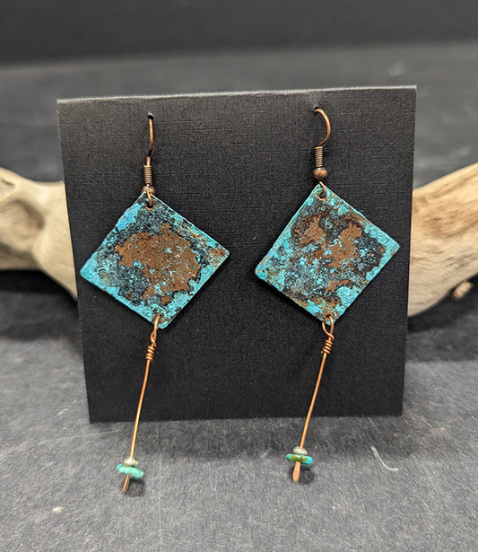 Copper Earrings 554