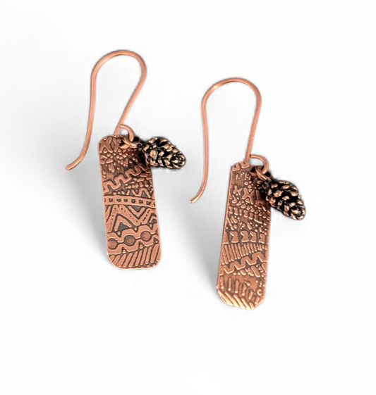 420 Copper Short Pickets Earrings