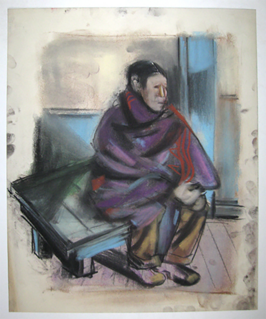 untitled (Seated Woman on Bench)