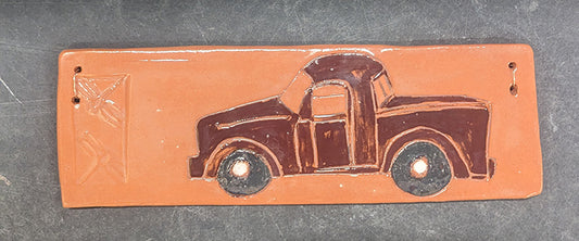 58 Plaque brown truck