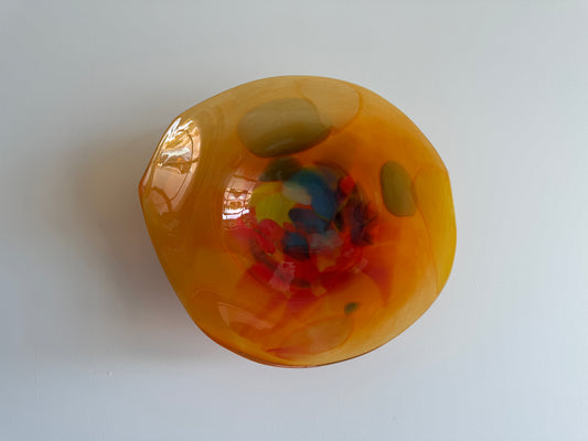 Wall Plate - Orange Irregular