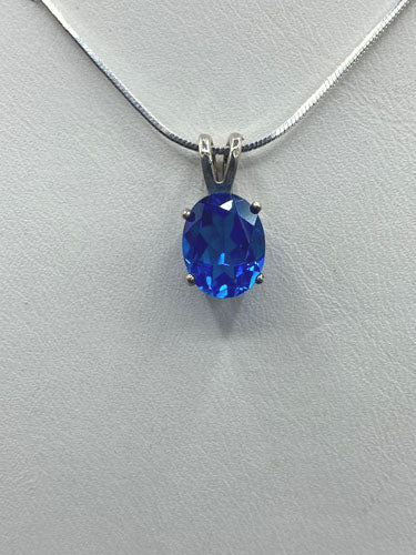 Ice Blue Topaz Necklace 4183