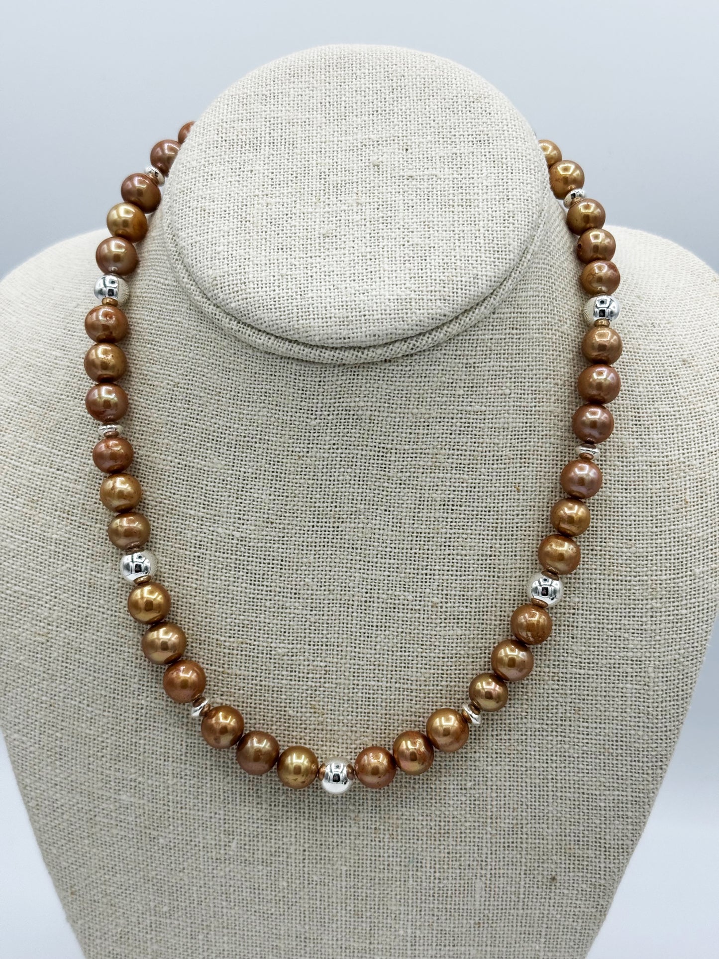 Champagne Pearl Necklace
