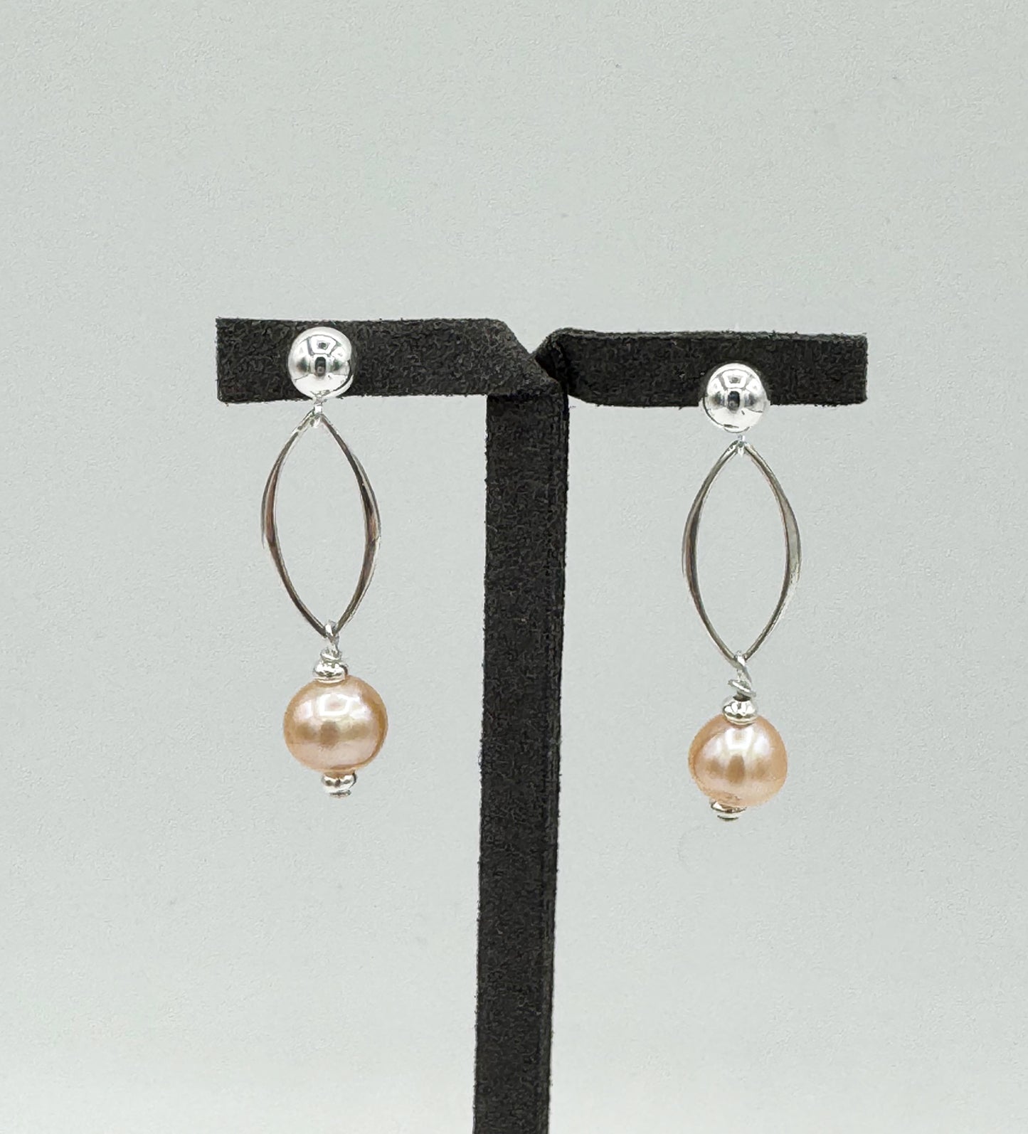 Pink Pearl Earrings