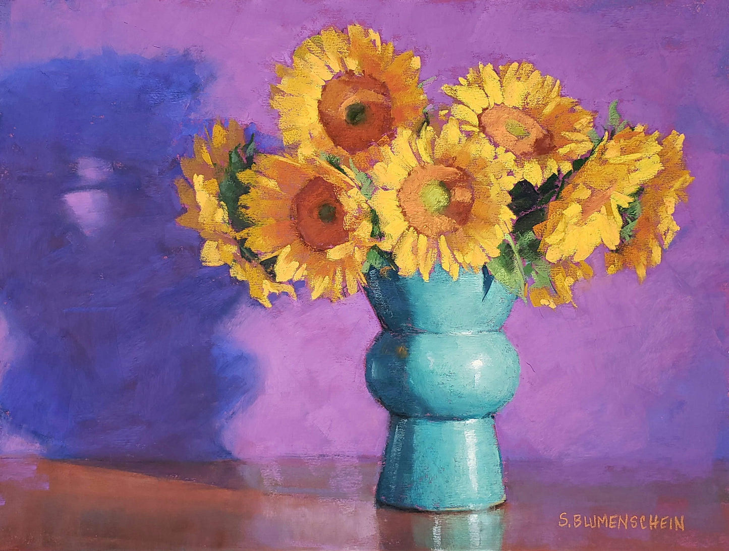Sunflowers with Violet