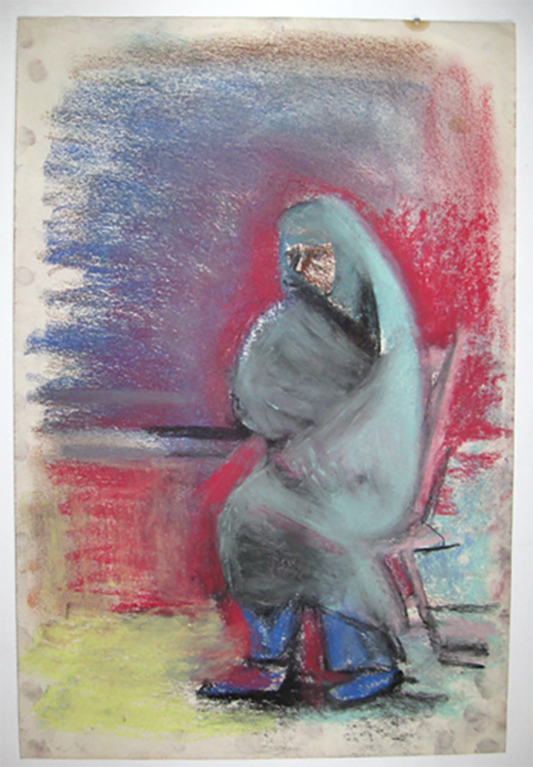 untitled (Woman with Teal Wrap)