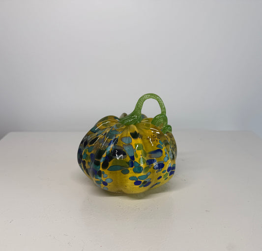 Hand-Sculpted Glass Pumpkin