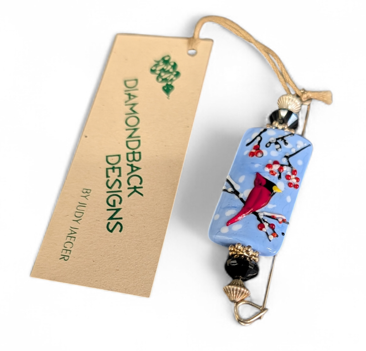 9252 Lampwork glass Pin