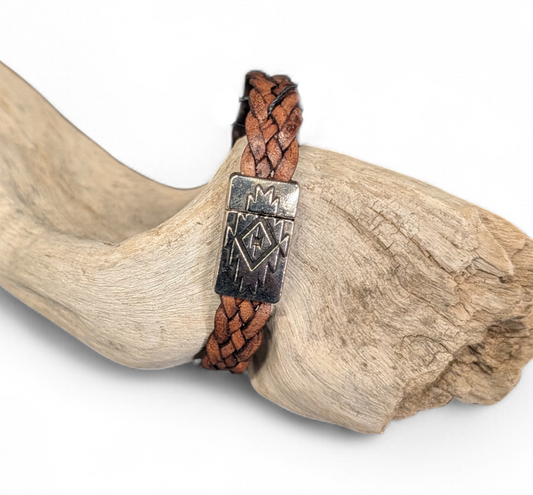 429 Braided Leather Bracelet