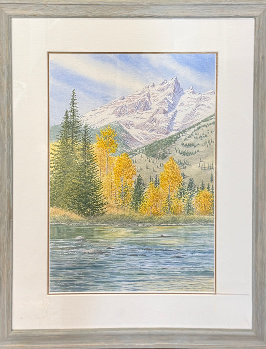 Teewinot Peak & Cottonwood Creek
