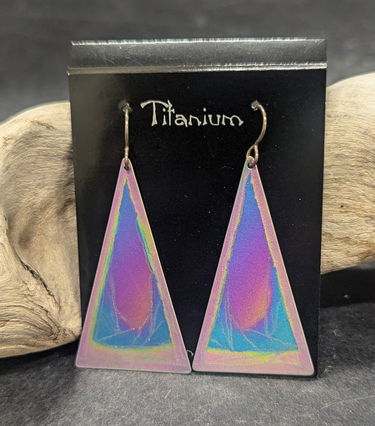 818 Lg Triangle Earrings