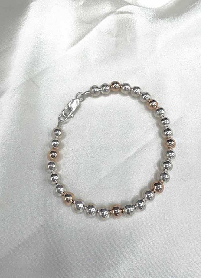 5151 Sterling Silver & 14k RGF Bracelet