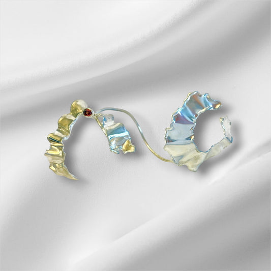 74 Silver Raptur Ruby Cuff