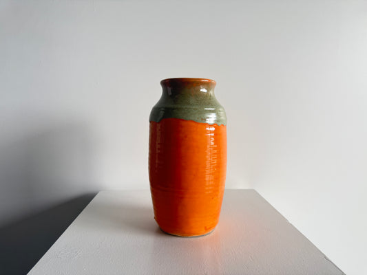 Tall Orange Vase