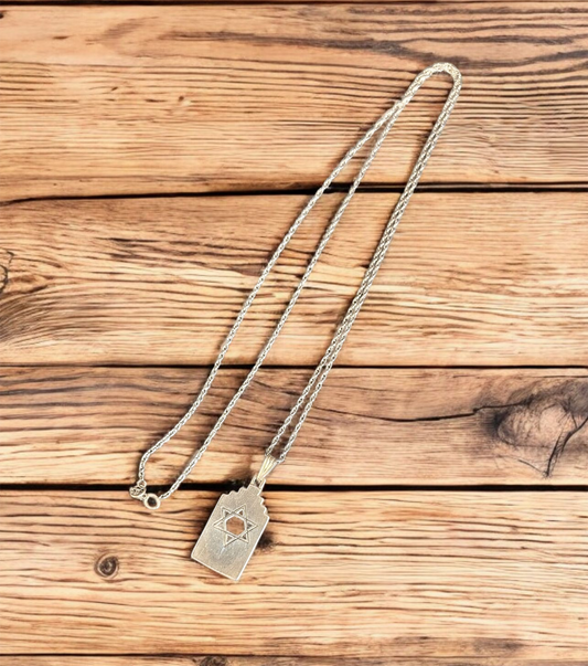 1072 Adobe Star of David Pendant