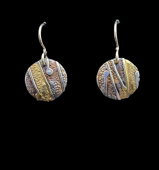 371 1/2" Round earrings