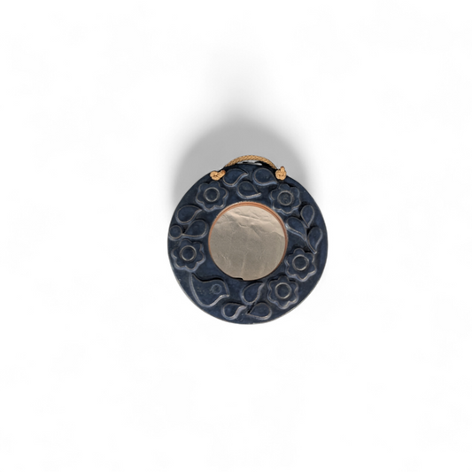 408 Blue Flower Mirror