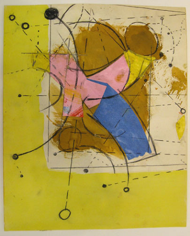 Untitled Yellow/Pink 60-SP 4-41 - 11.88 x 9.88