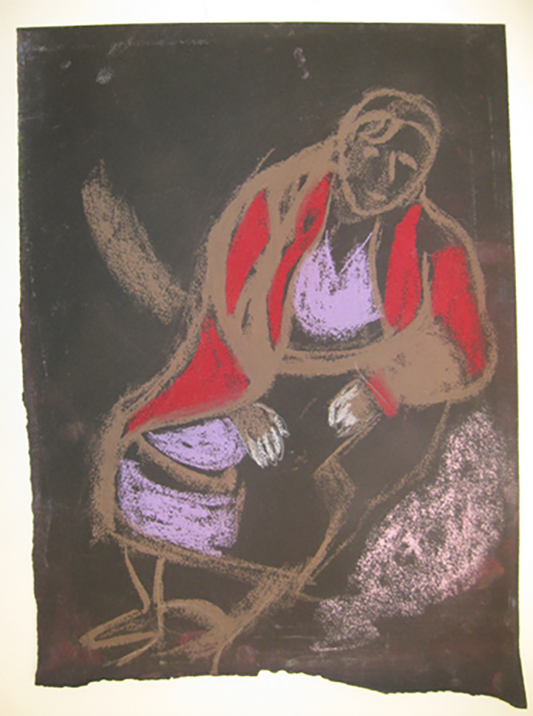 untitled (Woman with Red Shawl)