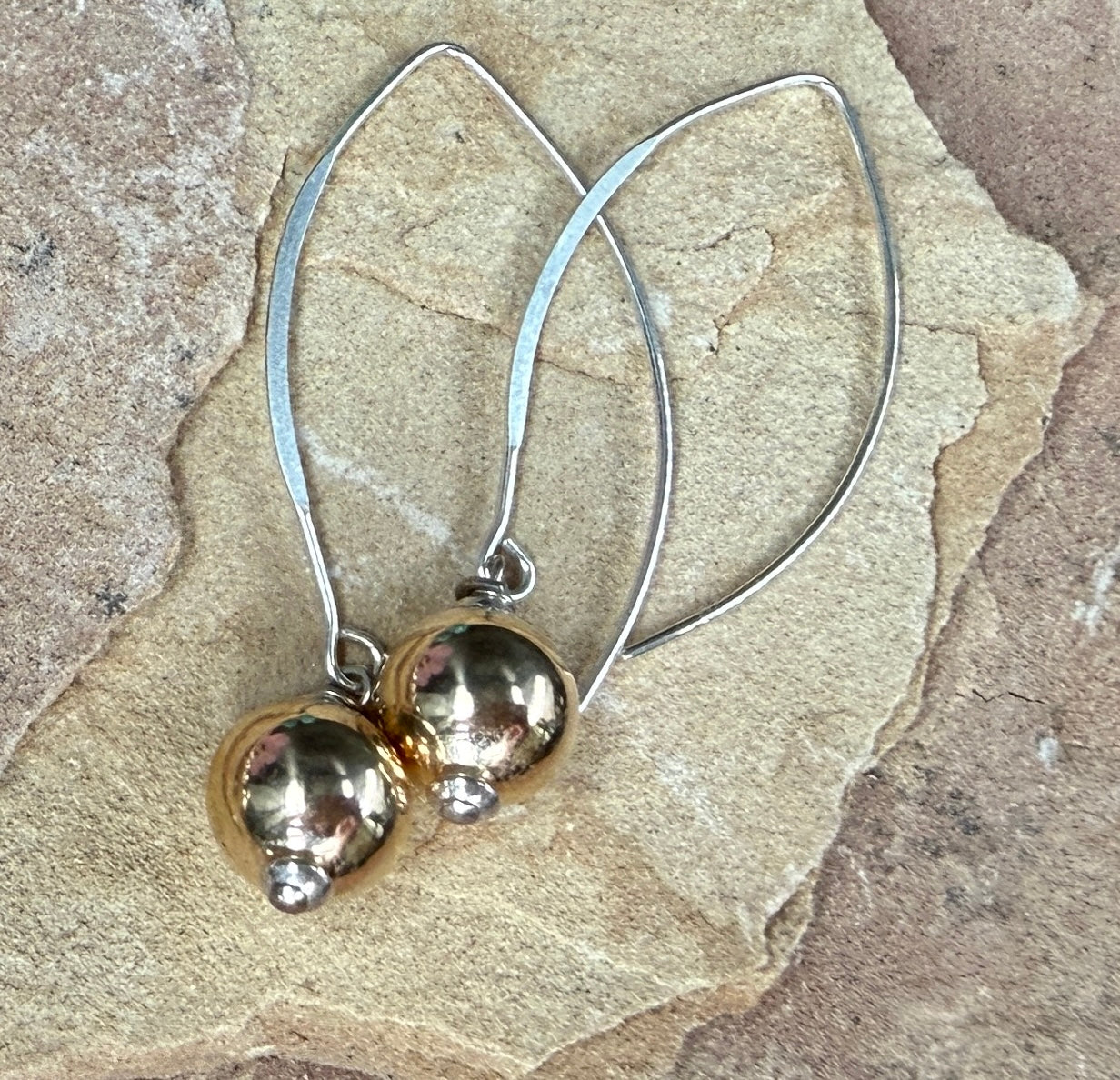14K GF Bead Earrings