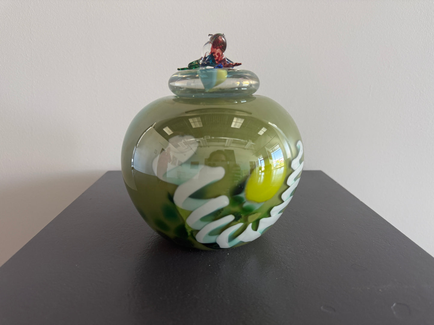 Glass Vessel with Lid - Spear