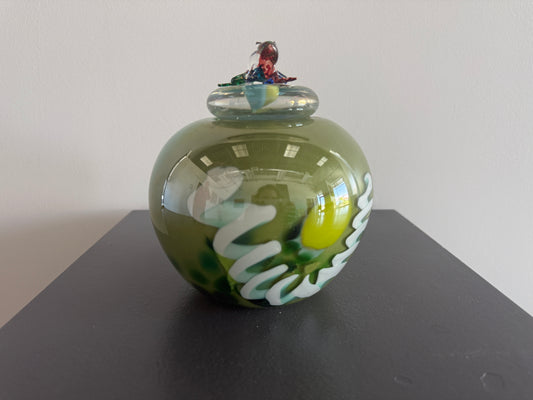 Glass Vessel with Lid - Spear
