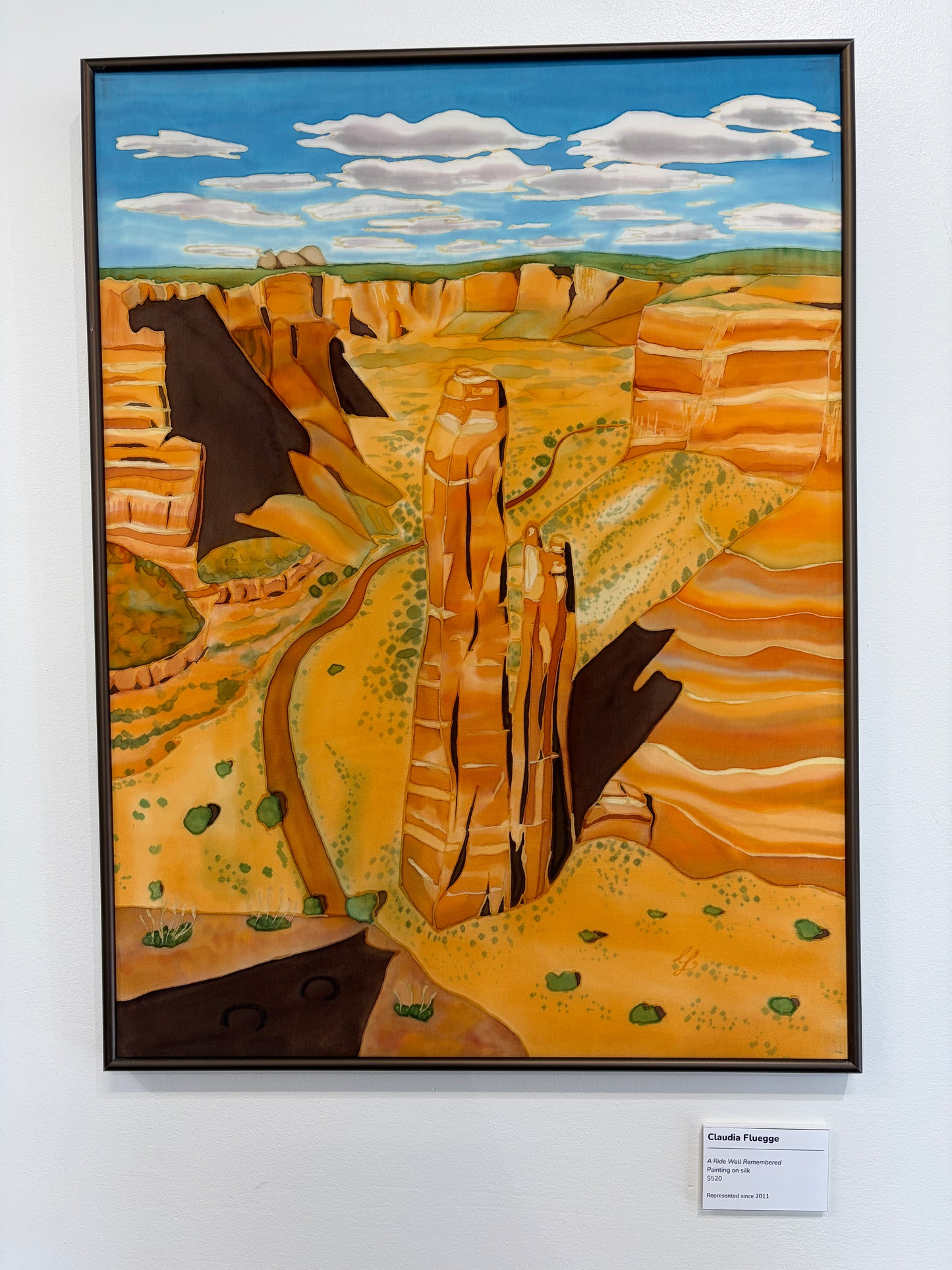 Spider Rock Silk Painting