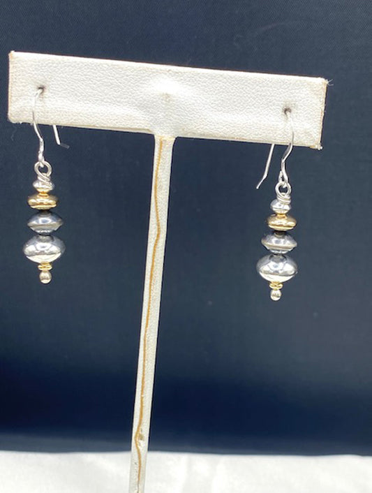 Oxidized Sterling Silver Earrings 4279