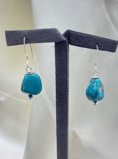 Turquoise Nugget Earrings 4218 - 0 x 0 x 0