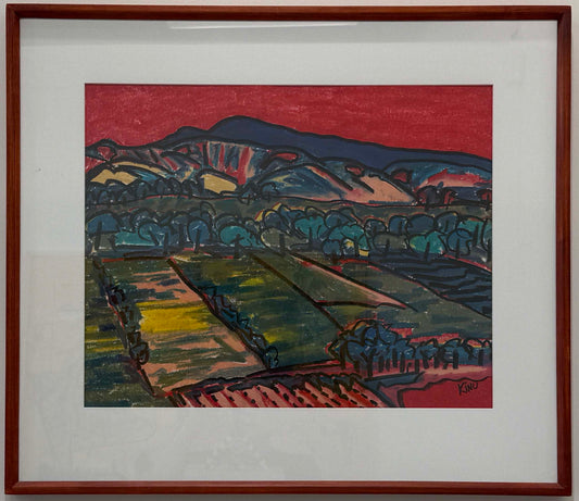 Unknown (pastel in red)