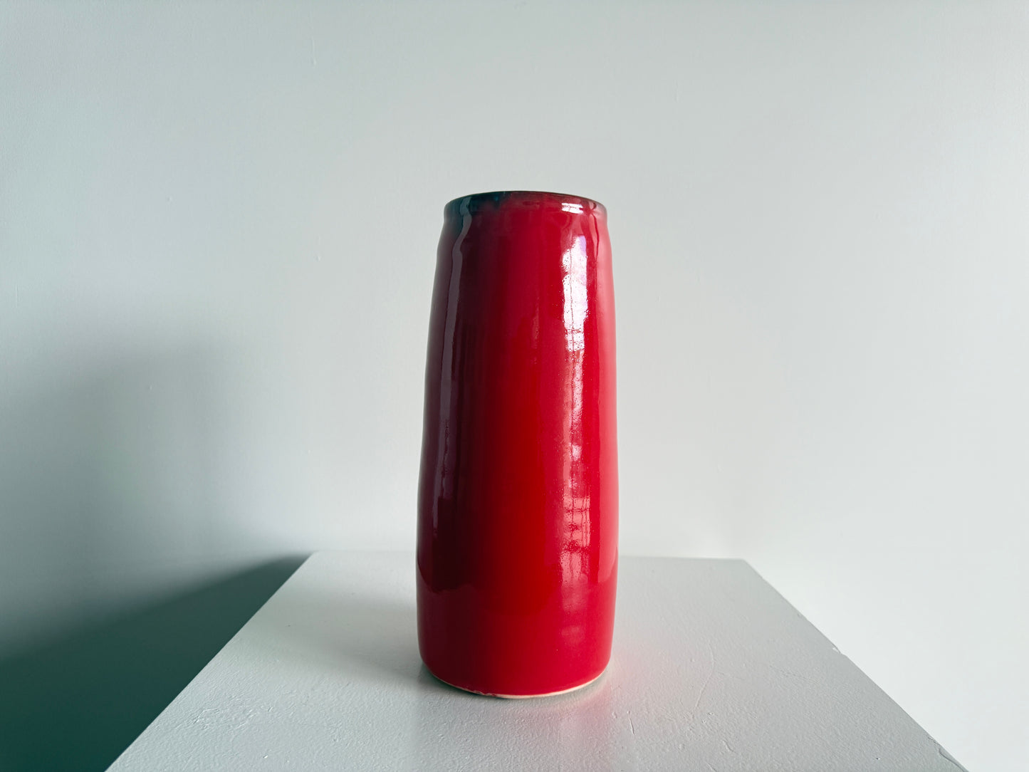 Tall Red Vase