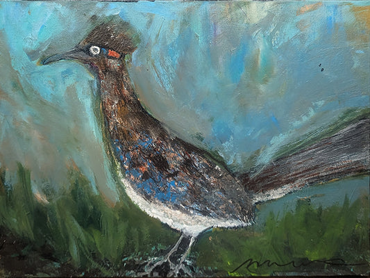 Roadrunner in the Tree 58 - 16 x 20 x 1.5