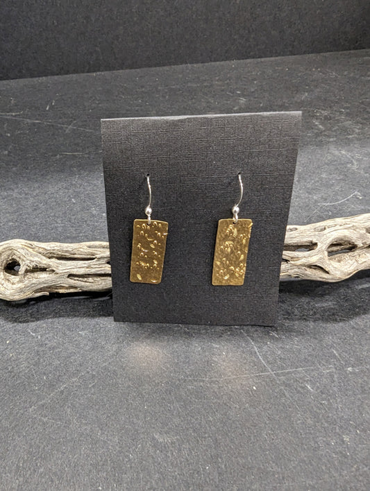 Hammered Brass Earrings 530