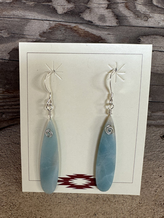 Amazonite Teardrop Earrings 1414