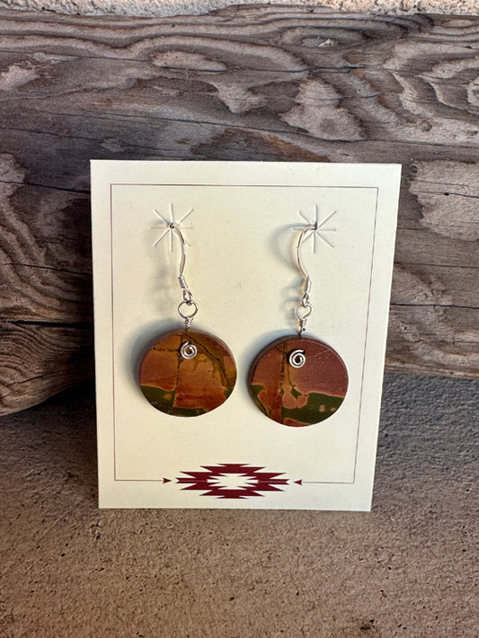 Red Creek Jasper Earrings 1434