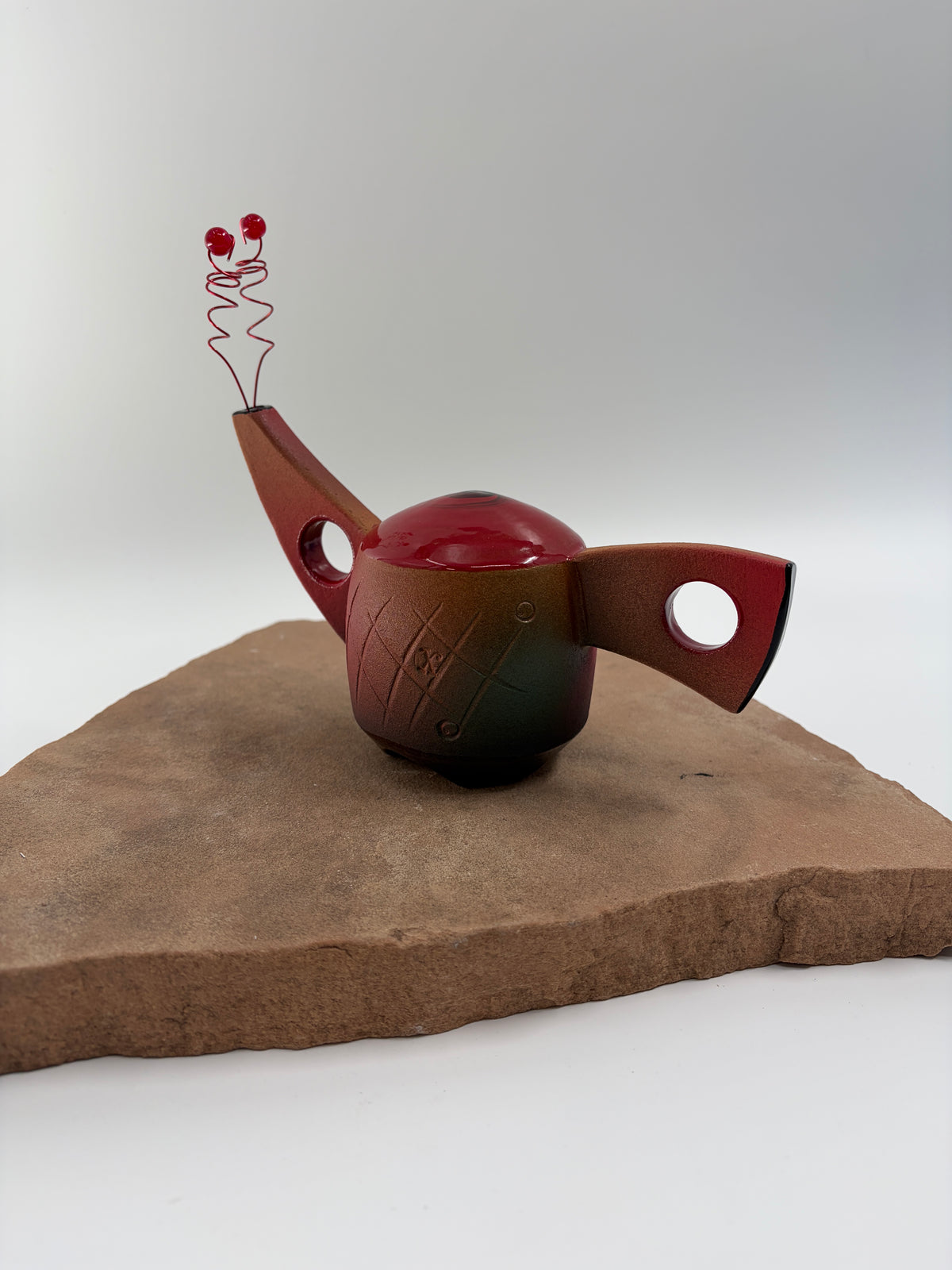 Baby Tea Pot Red top