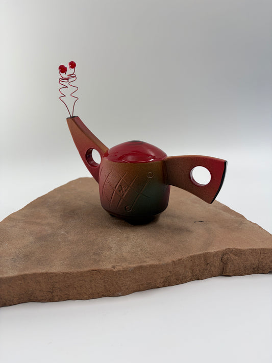Baby Tea Pot Red top