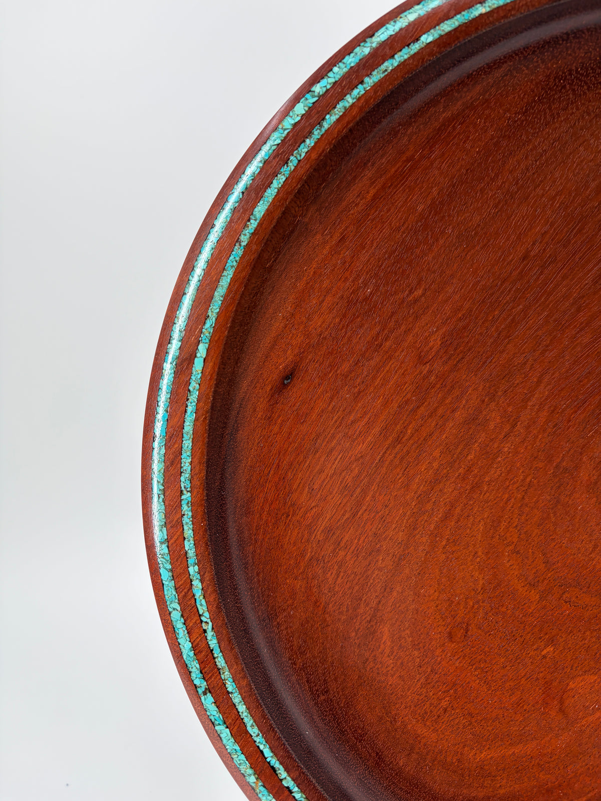Bloodwood and Turquoise Platter