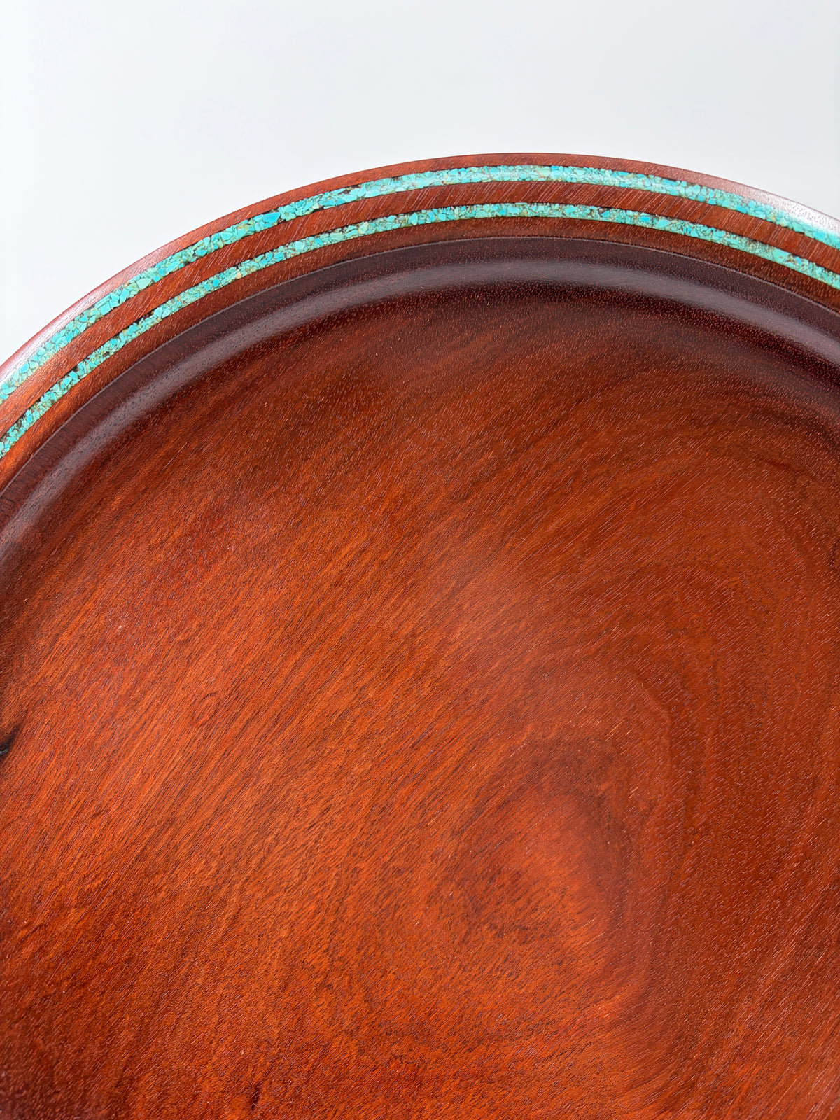 Bloodwood and Turquoise Platter