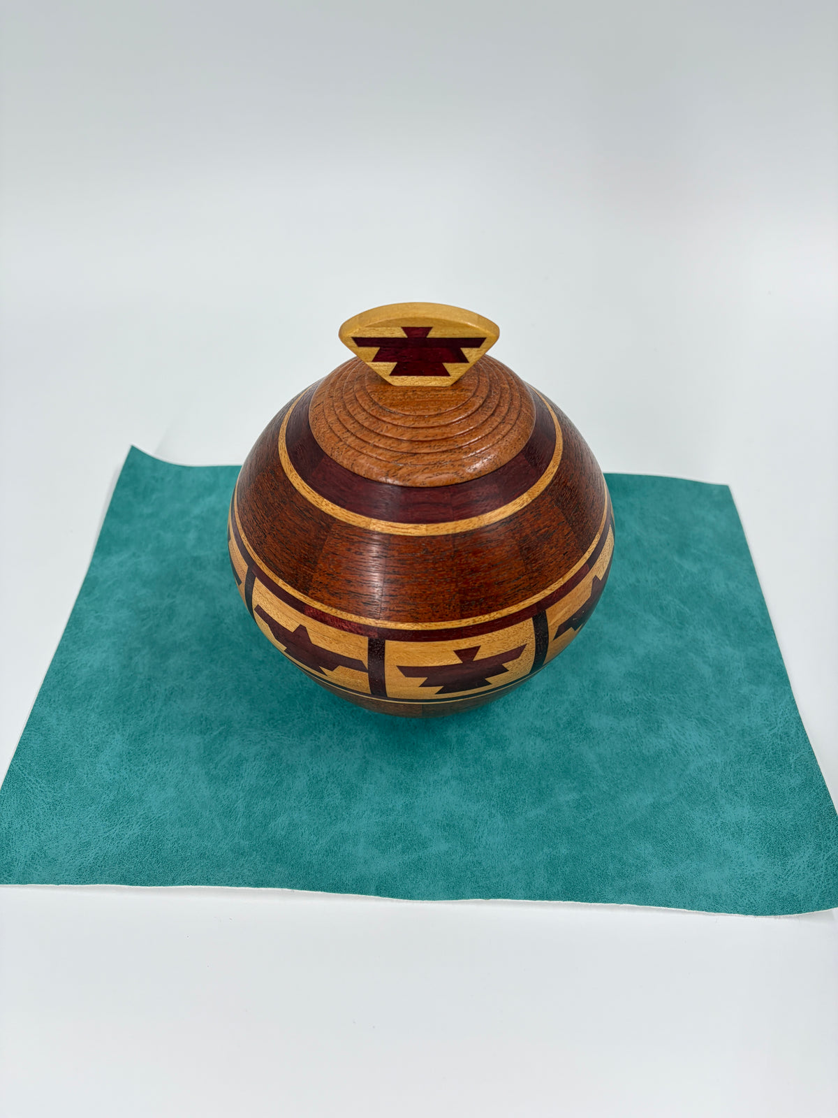 Lidded Thunderbird Pot