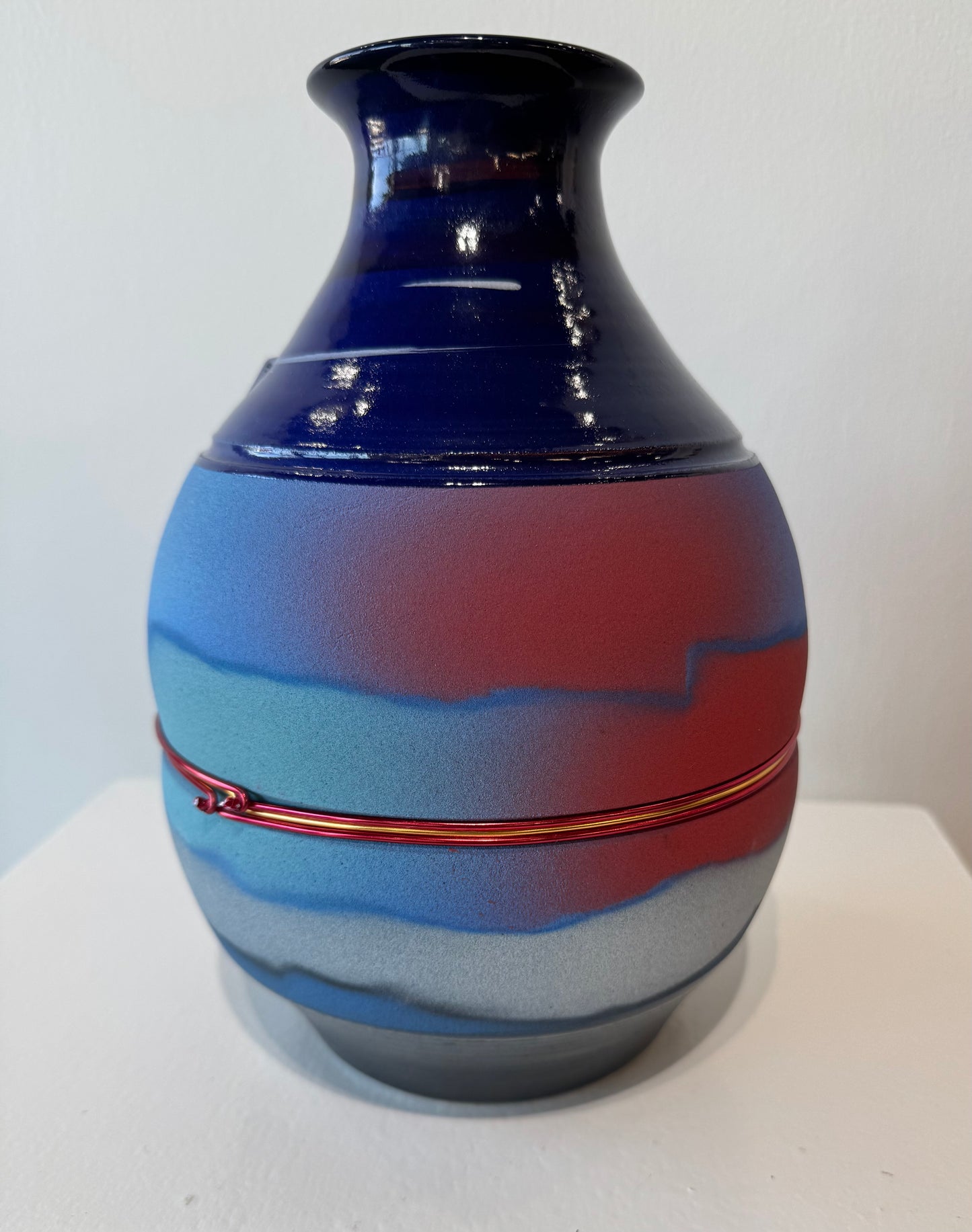 Southwest Abstract Vase Blue