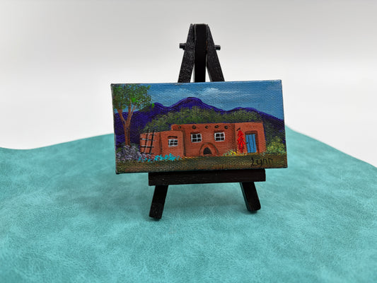 New Mexico Scene with Mini Easel