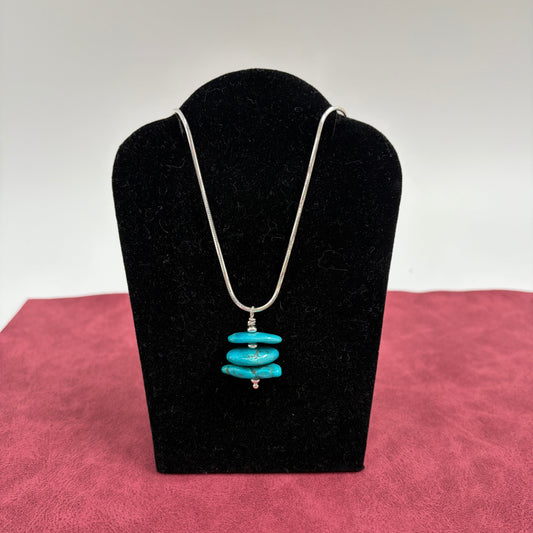 Sleeping Beauty Turquoise Pendant