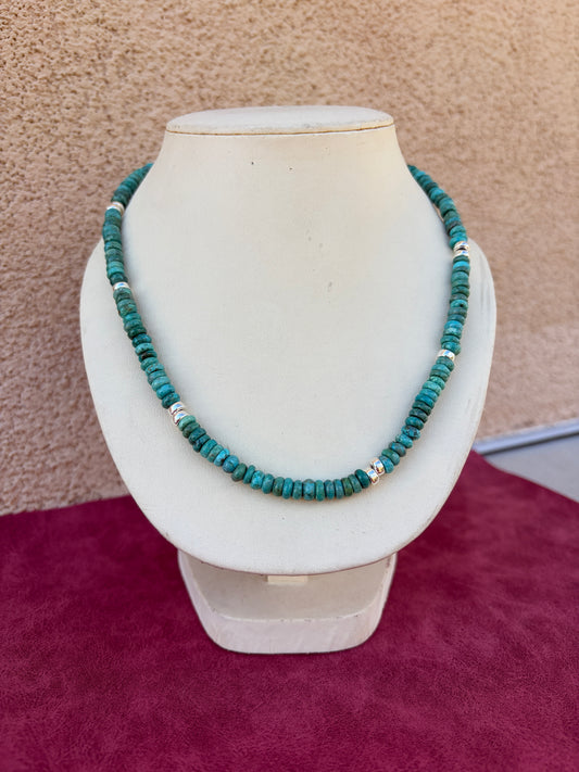 Turquoise and Sterling Necklace