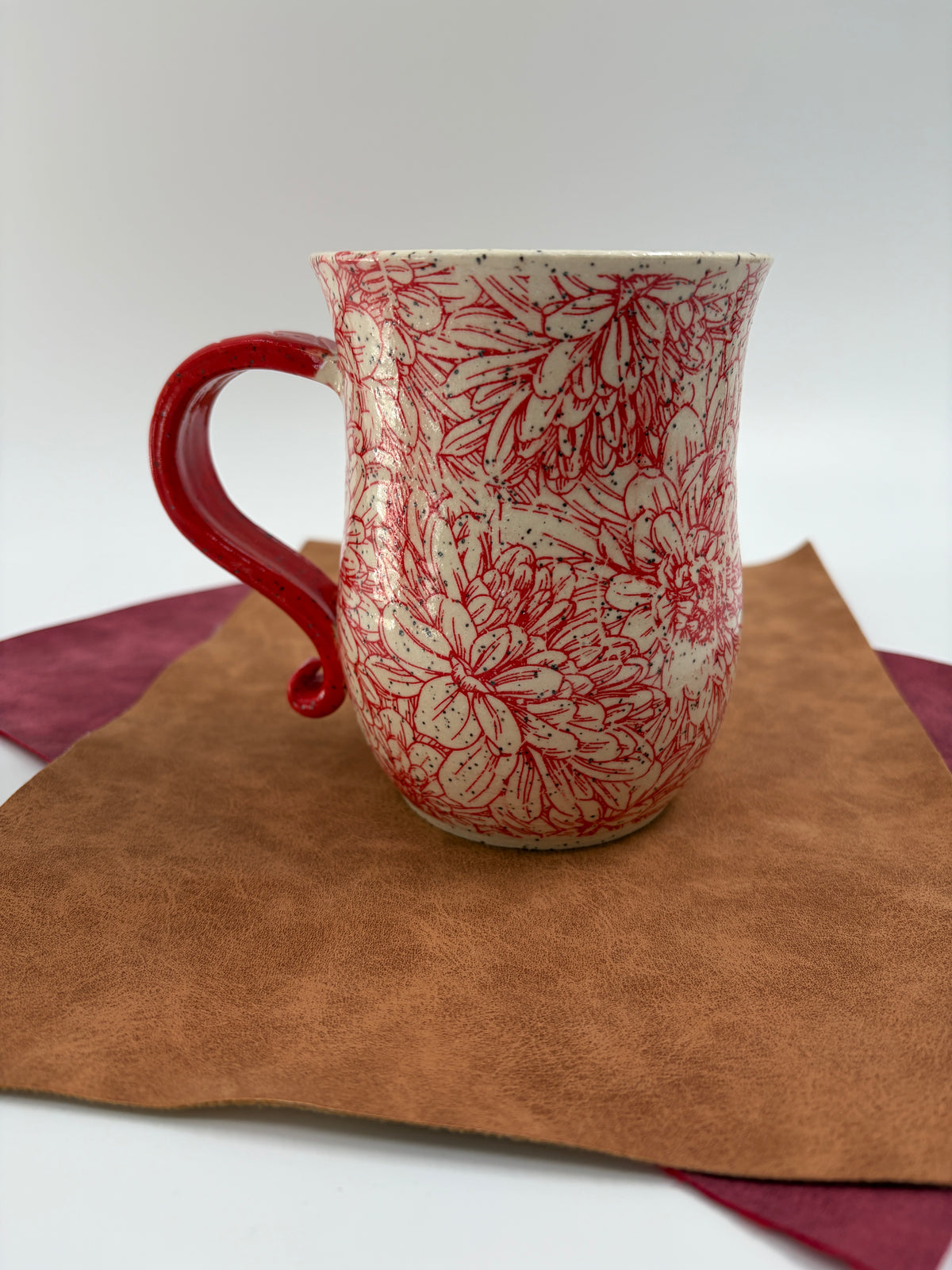 Red Flower Mug