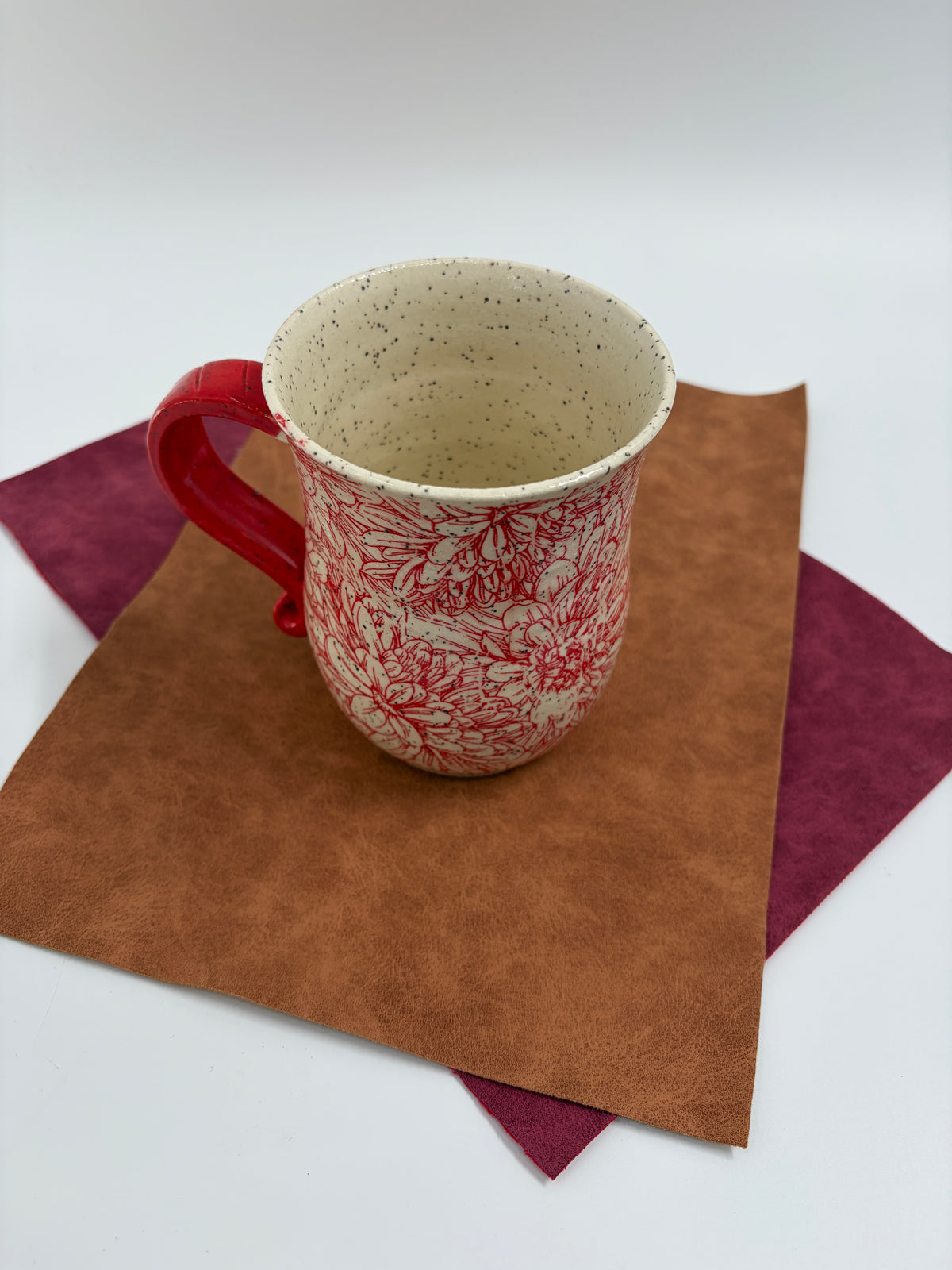 Red Flower Mug