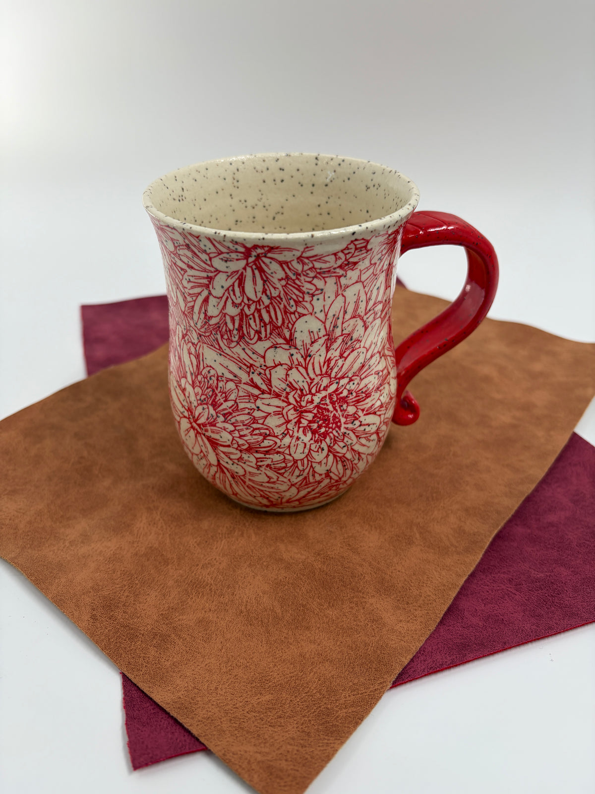 Red Flower Mug