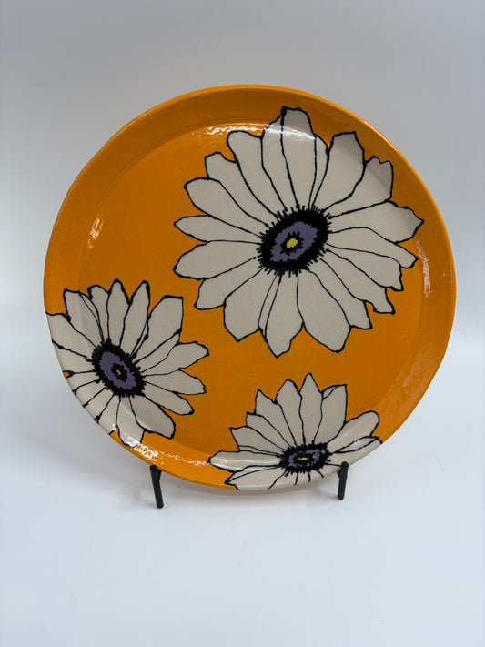Yellow Flower Plate