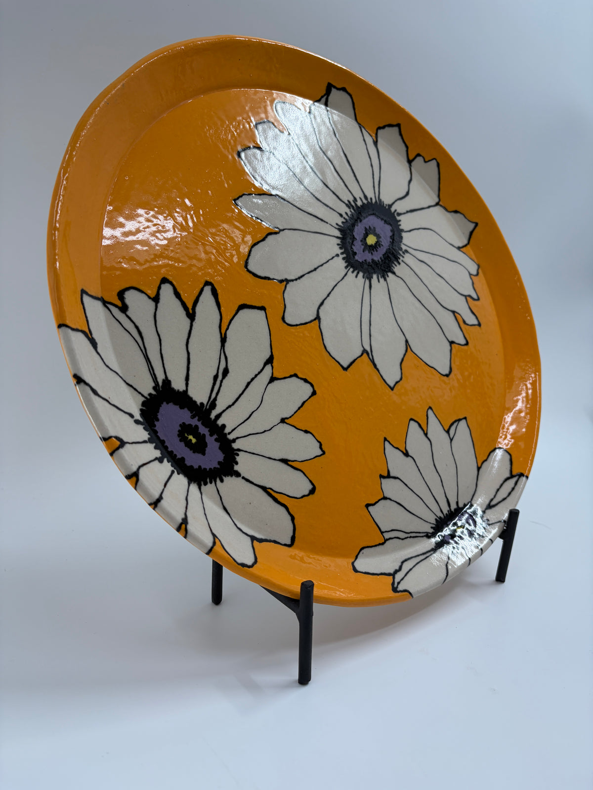 Yellow Flower Plate